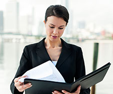 Female reading article Female reading article