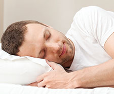 male is sleeping